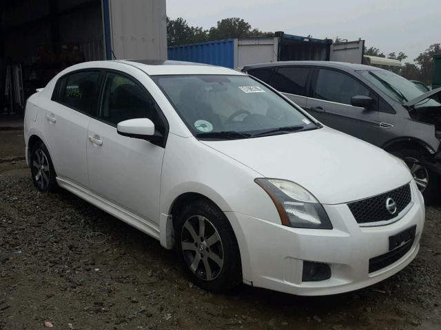 3N1AB6AP2CL745114 - 2012 NISSAN SENTRA 2.0 WHITE photo 1