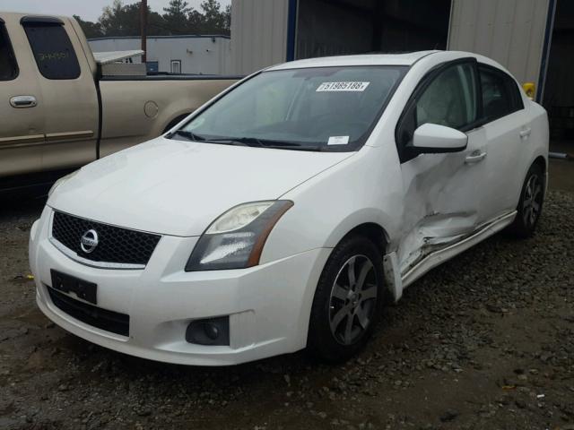 3N1AB6AP2CL745114 - 2012 NISSAN SENTRA 2.0 WHITE photo 2