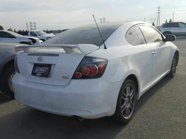 JTKDE167X80253389 - 2008 TOYOTA SCION TC WHITE photo 4