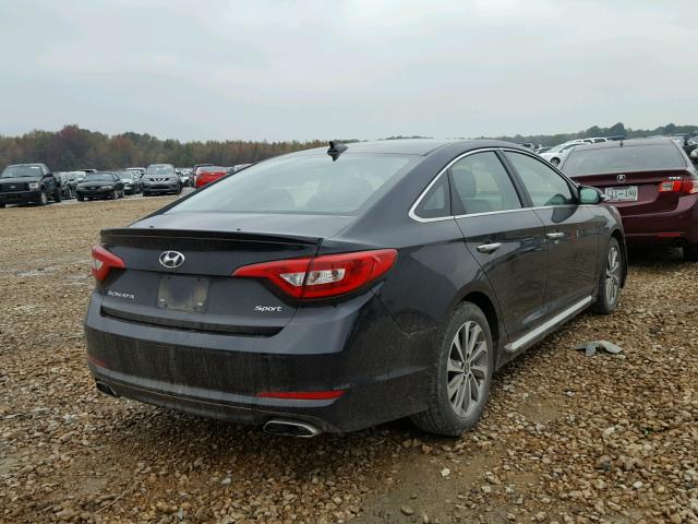 5NPE34AF7HH536417 - 2017 HYUNDAI SONATA SPO BLACK photo 4