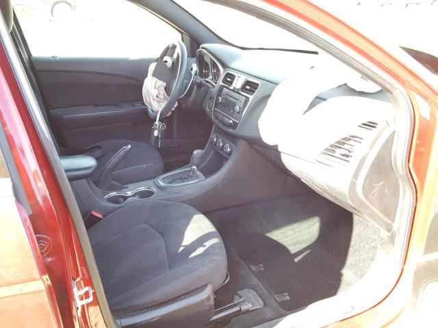 1C3CCBAB8EN140957 - 2014 CHRYSLER 200 LX RED photo 5