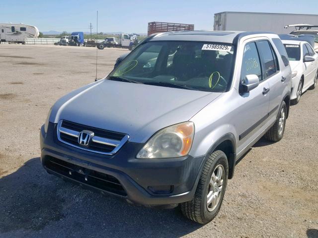 JHLRD78822C043421 - 2002 HONDA CR-V EX SILVER photo 2