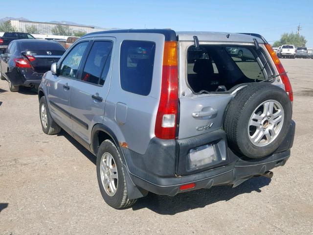 JHLRD78822C043421 - 2002 HONDA CR-V EX SILVER photo 3