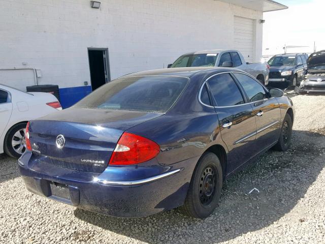 2G4WD582881219706 - 2008 BUICK LACROSSE C BLUE photo 4