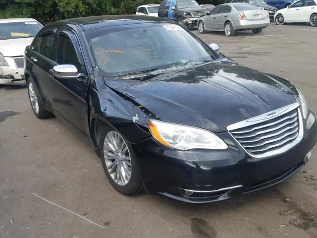 1C3CCBCB1CN257919 - 2012 CHRYSLER 200 LIMITE BLACK photo 1