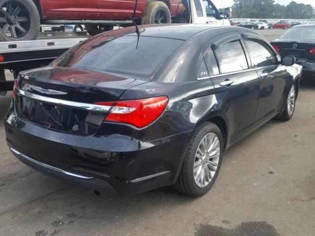 1C3CCBCB1CN257919 - 2012 CHRYSLER 200 LIMITE BLACK photo 4