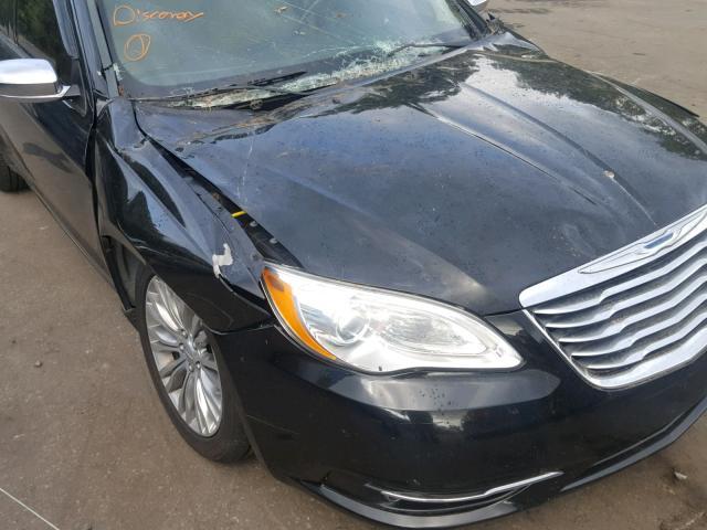 1C3CCBCB1CN257919 - 2012 CHRYSLER 200 LIMITE BLACK photo 9