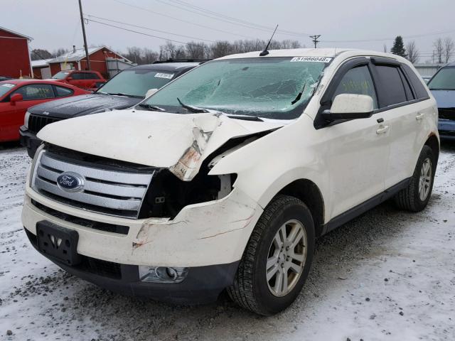 2FMDK48C08BA18151 - 2008 FORD EDGE SEL WHITE photo 2