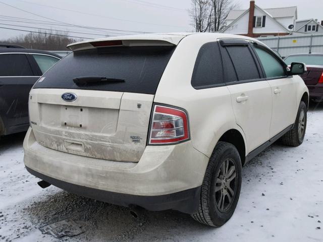 2FMDK48C08BA18151 - 2008 FORD EDGE SEL WHITE photo 4