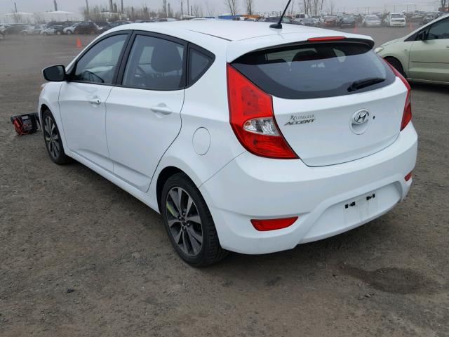 KMHCU5AE3GU263672 - 2016 HYUNDAI ACCENT SPO WHITE photo 3