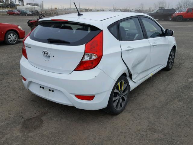 KMHCU5AE3GU263672 - 2016 HYUNDAI ACCENT SPO WHITE photo 4