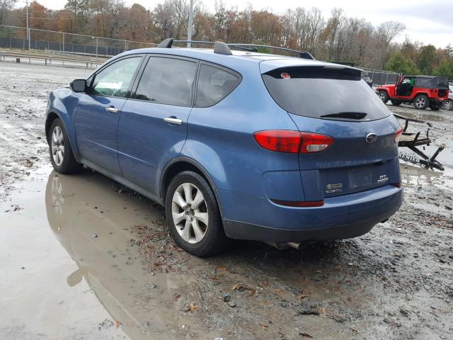 4S4WX85D674409229 - 2007 SUBARU B9 TRIBECA BLUE photo 3