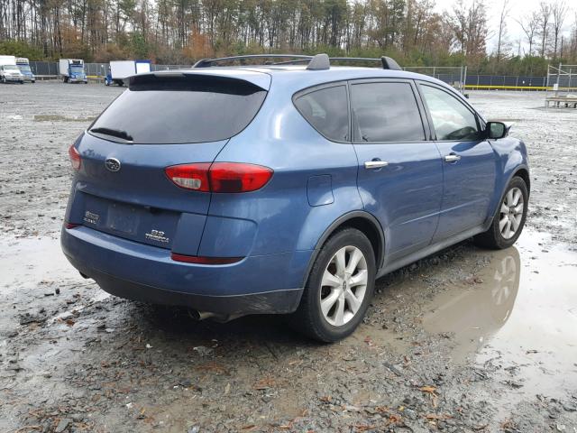 4S4WX85D674409229 - 2007 SUBARU B9 TRIBECA BLUE photo 4