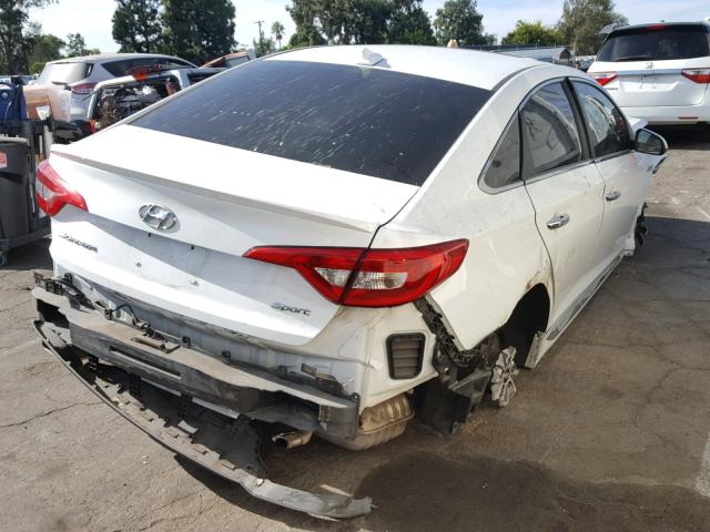 5NPE34AF0HH500729 - 2017 HYUNDAI SONATA SPO WHITE photo 4