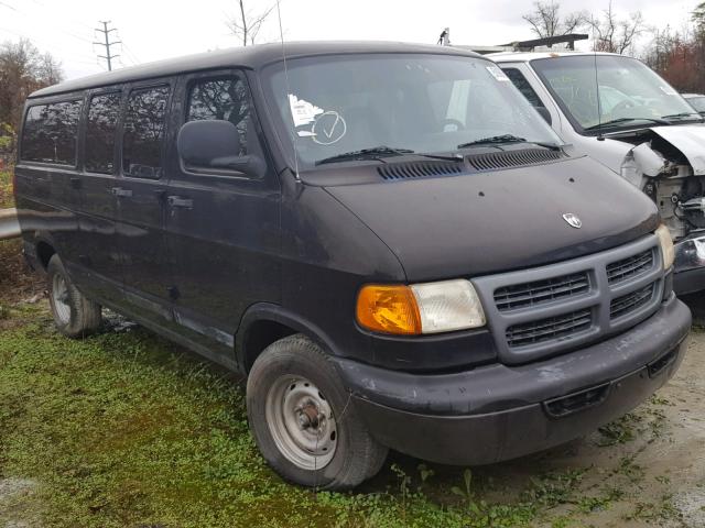 2B7HB11XX1K530376 - 2001 DODGE RAM VAN B1 BLACK photo 1