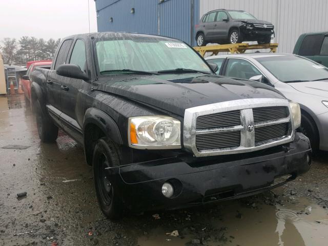 1D7HW48N26S646880 - 2006 DODGE DAKOTA QUA BLACK photo 1