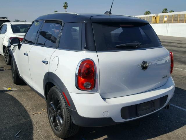 WMWZB3C55CWM02301 - 2012 MINI COOPER COU WHITE photo 3