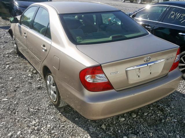 4T1BE32K83U669734 - 2003 TOYOTA CAMRY LE GOLD photo 3