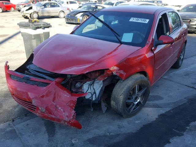 1G1AF5F54A7163609 - 2010 CHEVROLET COBALT 2LT RED photo 2