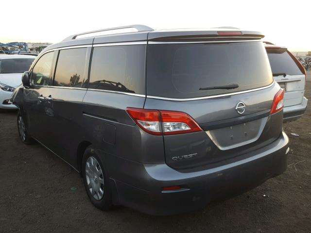 JN8AE2KP1E9108047 - 2014 NISSAN QUEST S GRAY photo 3