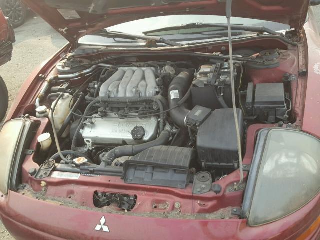 4A3AE85H12E055417 - 2002 MITSUBISHI ECLIPSE SP MAROON photo 7