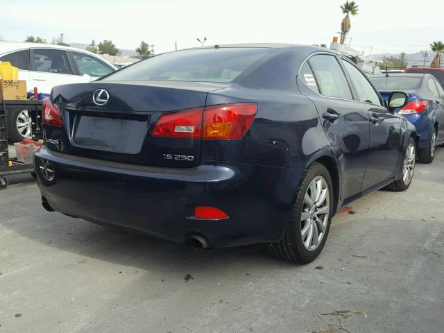 JTHBK262965012357 - 2006 LEXUS IS 250 BLUE photo 4