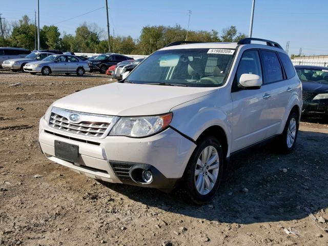 JF2SHACC2DH445510 - 2013 SUBARU FORESTER 2 WHITE photo 2