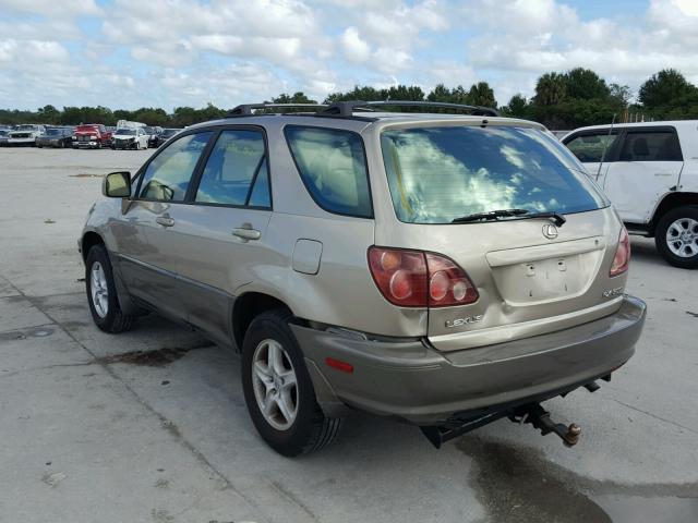 JT6HF10U1Y0154648 - 2000 LEXUS RX 300 BEIGE photo 3