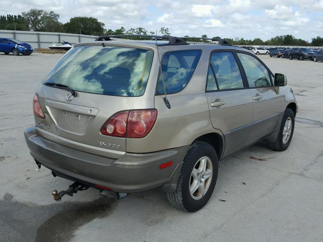 JT6HF10U1Y0154648 - 2000 LEXUS RX 300 BEIGE photo 4