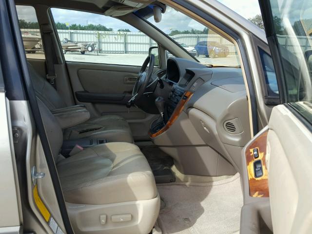 JT6HF10U1Y0154648 - 2000 LEXUS RX 300 BEIGE photo 5