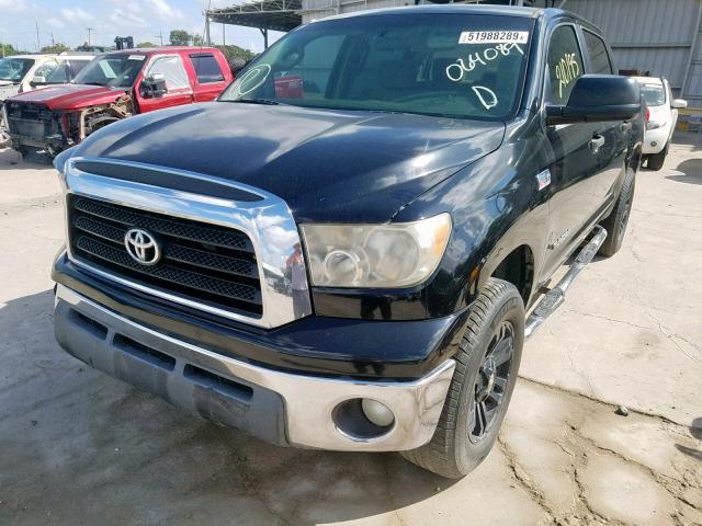 5TFEV54158X064089 - 2008 TOYOTA TUNDRA CRE BLACK photo 2