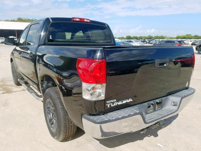 5TFEV54158X064089 - 2008 TOYOTA TUNDRA CRE BLACK photo 3