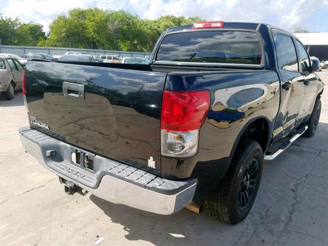 5TFEV54158X064089 - 2008 TOYOTA TUNDRA CRE BLACK photo 4