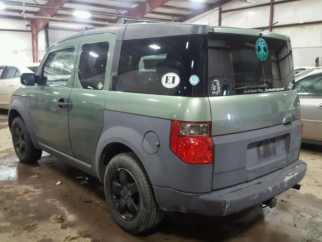 5J6YH28684L034542 - 2004 HONDA ELEMENT EX GREEN photo 3