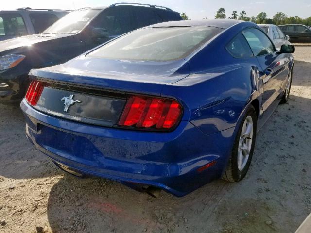 1FA6P8AM3H5219481 - 2017 FORD MUSTANG BLUE photo 4