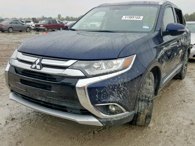 JA4AD3A33HZ001924 - 2017 MITSUBISHI OUTLANDER BLUE photo 2