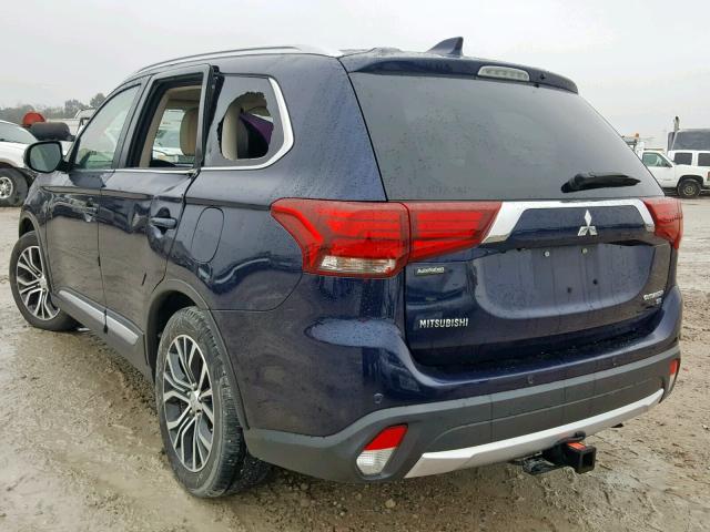 JA4AD3A33HZ001924 - 2017 MITSUBISHI OUTLANDER BLUE photo 3