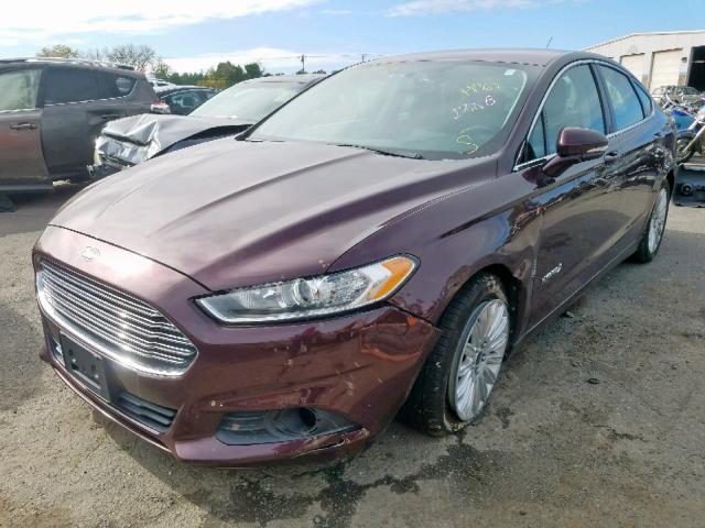 3FA6P0LUXDR224635 - 2013 FORD FUSION SE MAROON photo 2