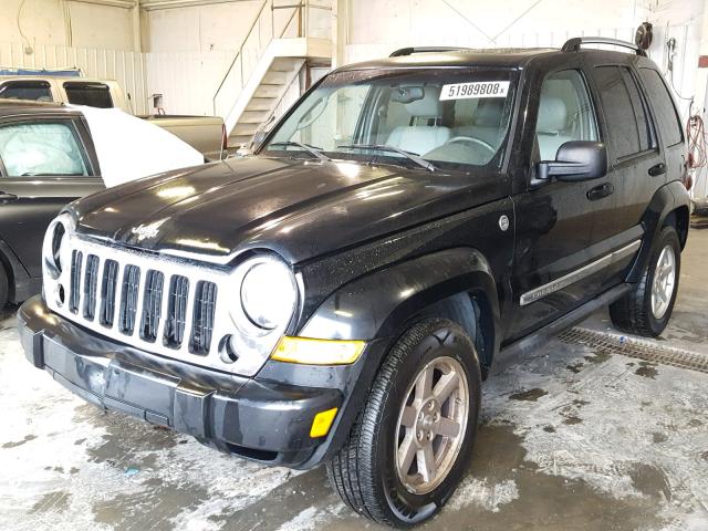 1J4GL58K95W553950 - 2005 JEEP LIBERTY LI BLACK photo 2