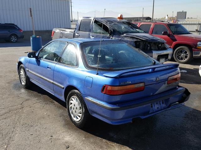 JH4DA9354NS005786 - 1992 ACURA INTEGRA LS BLUE photo 3