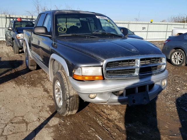 1D7HG48N13S108552 - 2003 DODGE DAKOTA QUA GRAY photo 1