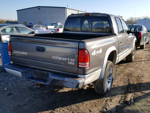 1D7HG48N13S108552 - 2003 DODGE DAKOTA QUA GRAY photo 4