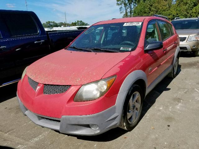 5Y2SL62823Z411664 - 2003 PONTIAC VIBE RED photo 2