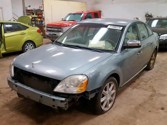 1FAHP25177G155941 - 2007 FORD FIVE HUNDR TEAL photo 2