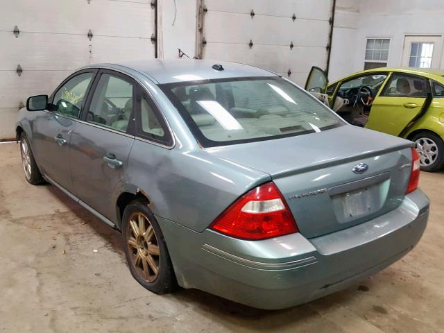 1FAHP25177G155941 - 2007 FORD FIVE HUNDR TEAL photo 3
