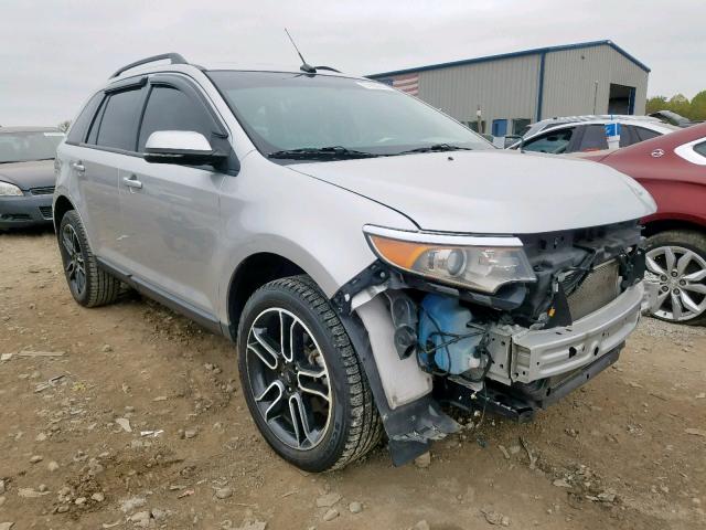 2FMDK3JC1EBA89214 - 2014 FORD EDGE SEL SILVER photo 1