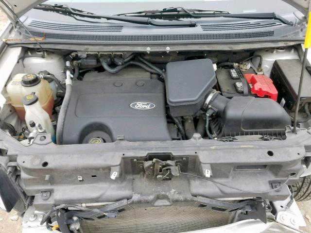 2FMDK3JC1EBA89214 - 2014 FORD EDGE SEL SILVER photo 7