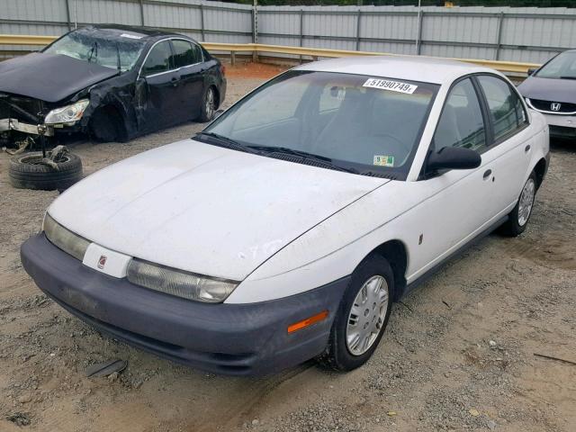 1G8ZH5286VZ217386 - 1997 SATURN SL1 WHITE photo 2