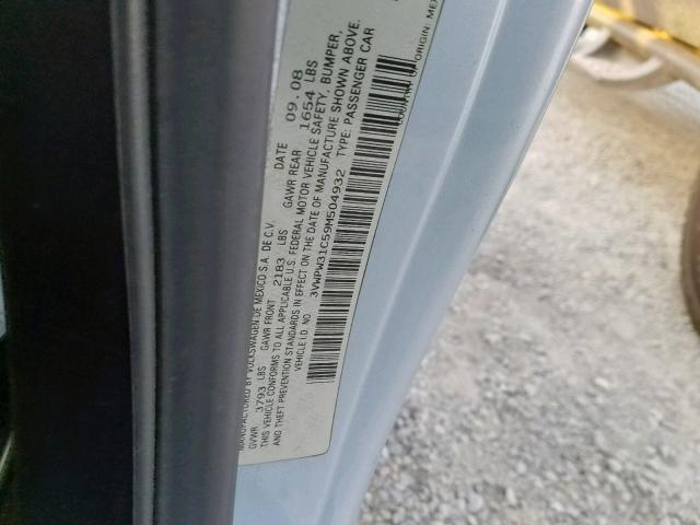 3VWPW31C59M504932 - 2009 VOLKSWAGEN NEW BEETLE 蓝色 照片 10