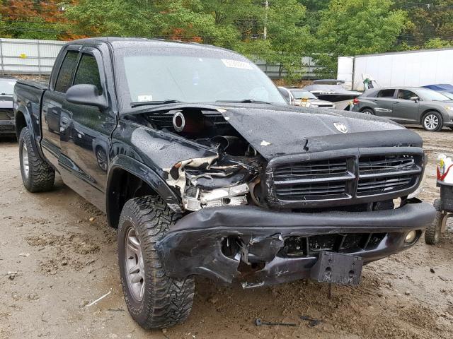 1D7HG38X33S333924 - 2003 DODGE DAKOTA QUA BLACK photo 1